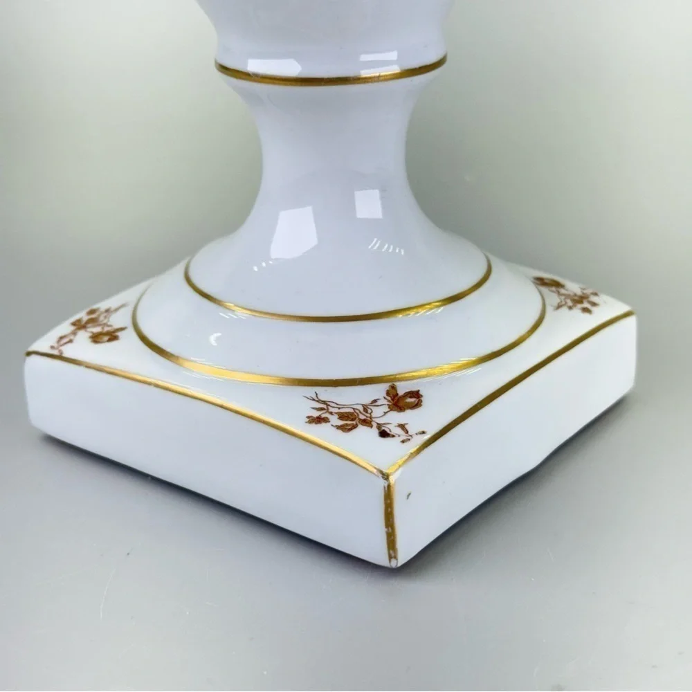Handpainted French Porcelain Compote